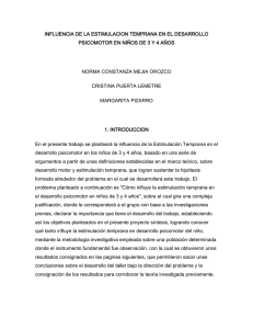 Influencia Estimulacion niños de 3 y 4 años