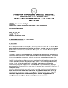 Área Clínica Adultos - Universidad Católica Argentina