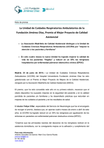 Premio Calidad341 KB - Fundación Jiménez Díaz