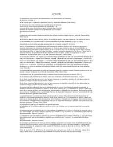 AUTOESTIMA La autoestima es el conjunto de pensamientos y de sentimientos... de nosotros mismos. ()