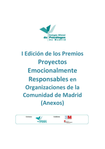 Anexos I edición de los premios «Proyectos Emocionalmente