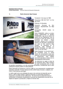 RADIOS EDUCATIVAS - Ministerio de Educación