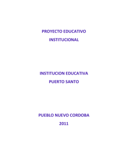 PROYECTO INSTITUCIONAL EDUCATIVO RURAL PIER