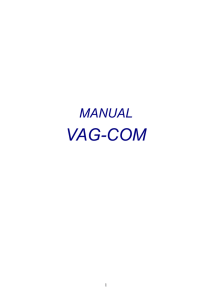 MANUAL VAG-COM