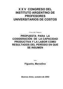 capacidad productiva - Ciencias Económicas