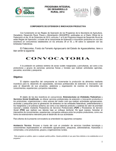PROGRAMA DE DESARROLLO DE CAPACIDADES, INNOVACIÓN