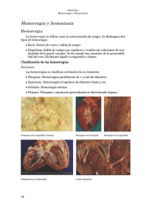 Hemorragia y hemostasia