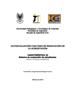 CARACTERÍSTICA 23 - Universidad Pedagógica y Tecnológica de