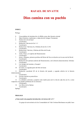 Sivatte.Dios camina con su pueblo