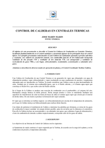 Sección Española CONTROL DE CALDERAS EN CENTRALES