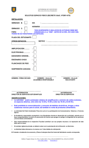 formulario de solicitud - Universidad de Concepción