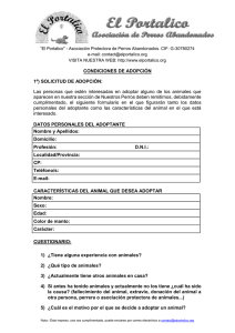 1º) Solicitud de Adopción