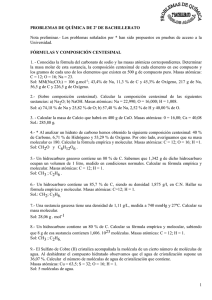 problemas de química de 2º de bachillerato