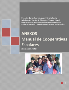 control mensual de ingresos y egresos de la cooperativa escolar