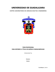 Plantilla Tesina - Centro Universitario de Ciencias Exactas e