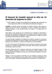 La - Departament de Salut de Castelló
