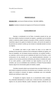 Proyecto de Ley presentado por la Senadora Lucía Aurora Portela