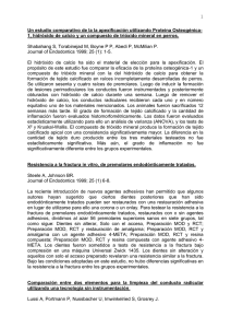 Un estudio comparativo de la la apexificación utilizando Proteina