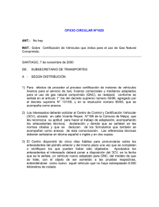 oficio circular nº1829 - Subsecretaría de Transportes