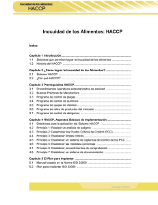 Manual Inocuidad de los Alimentos HACCP