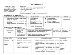 SESION DE APRENDIZAJE I. NOMBRE DE LA UNIDAD