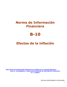 NIF B-10, EFECTOS DE LA INFLACION