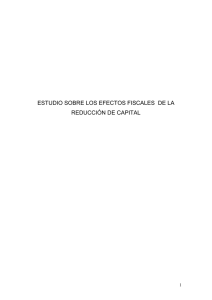 Efectos fiscales de las reducciones de capital entrega