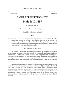 P. de la C. 3857 CAMARA DE REPRESENTANTES GOBIERNO DE PUERTO RICO