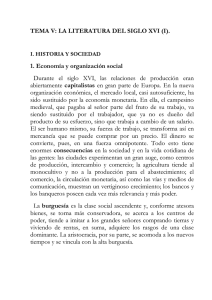TEMA V: LA LITERATURA DEL SIGLO XVI (I)