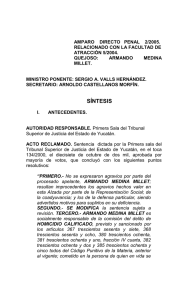 amparo directo penal 2/2005, relacionado con la facultad de