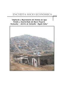 Informe 3 Encuesta socioeconomica - Pachacutec