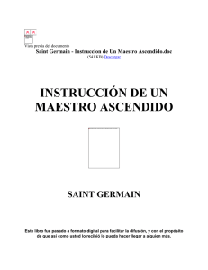 Saint Germain - Instruccion de Un Maestro Ascendido