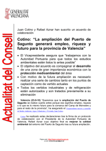Juan Cotino y Rafael Aznar han suscrito un acuerdo de colaboración