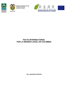 Pacto intersectorial por la Madera Legal en Colombia