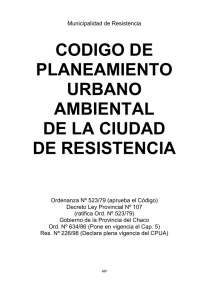 Ordenanza Nº 523/79 - Municipalidad de Resistencia