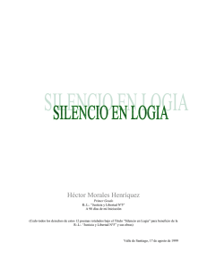 SILENCIO EN LOGIA, Poema . Por el Q:.H:. Héctor