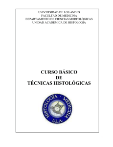 CURSO BÁSICO DE TÉCNICAS HISTOLÓGICAS