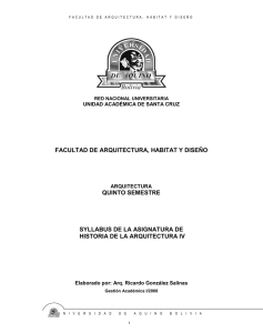 Historia de la Arquitectura IV - Udabol Virtual