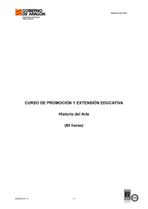 CURSO DE PROMOCIÓN Y EXTENSIÓN EDUCATIVA Historia del Arte (60 horas)