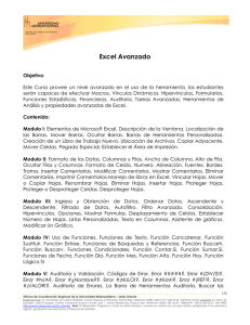 Excel-Avanzado - Universidad Metropolitana