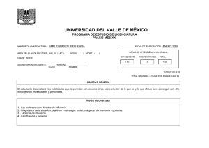 HABILIDADES DE INFLUENCIA - Universidad del Valle de