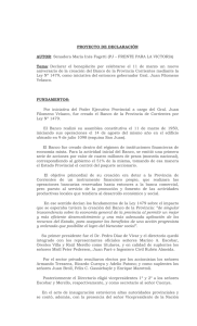 Proyecto de Declaración presentado por la Senadora María Inés