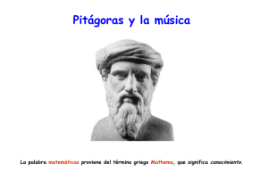 Pitágoras y la Música - I.E.S. Ezequiel González