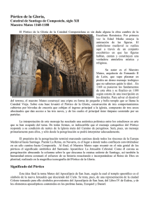 El Pórtico de la Gloria de la Catedral Compostelana
