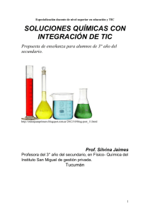 SOLUCIONES QUÍMICAS CON INTEGRACIÓN DE TIC