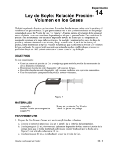 14 Ley de Boyle: Relación Presión- Volumen en los Gases
