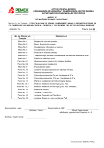 obras complementarias - PEMEX Exploración y Producción PEP