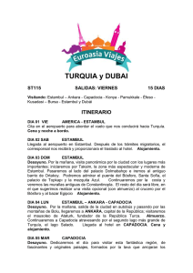 TURQUIA y DUBAI ITINERARIO