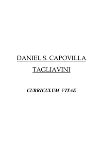 DANIEL S. CAPOVILLA TAGLIAVINI CURRICULUM  VITAE