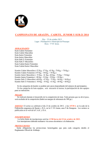 Circular informativa - Federación Aragonesa De Karate y Disciplinas